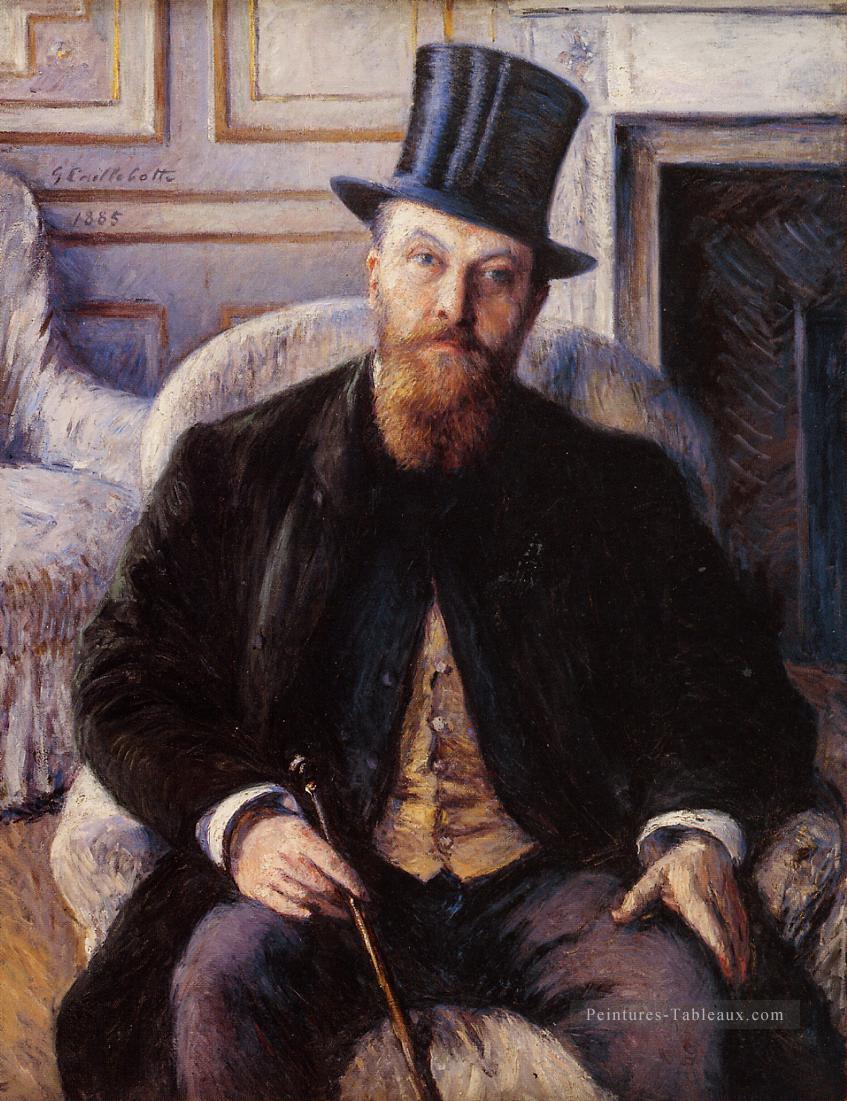 Portrait de Jules Dubois Gustave Caillebotte Peintures à l'huile